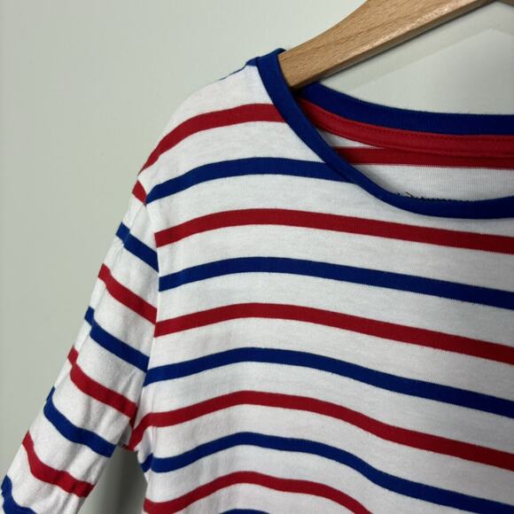 Mini Boden Red, White & Blue Striped Tee - Picture 2 of 4